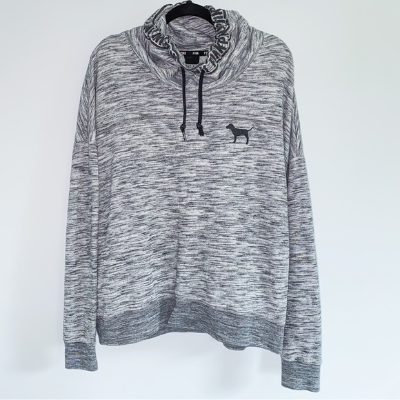 VS PINK Cowl Neck Sweatshirt - Picture 3 of 6